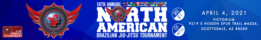 16th annual north american brazilian jiu-jitsu tournament